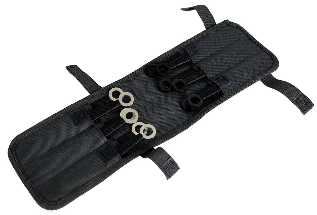 Defender Ninja 12pc Black & Silver Throwing Knives Set with Pouch New