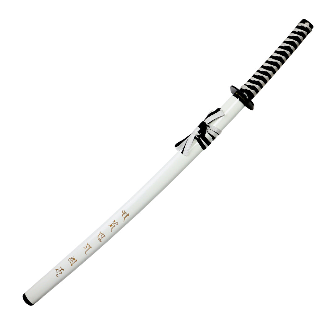 40.5" White Collectible Carbon Steel Blade Ninja Samurai Sword