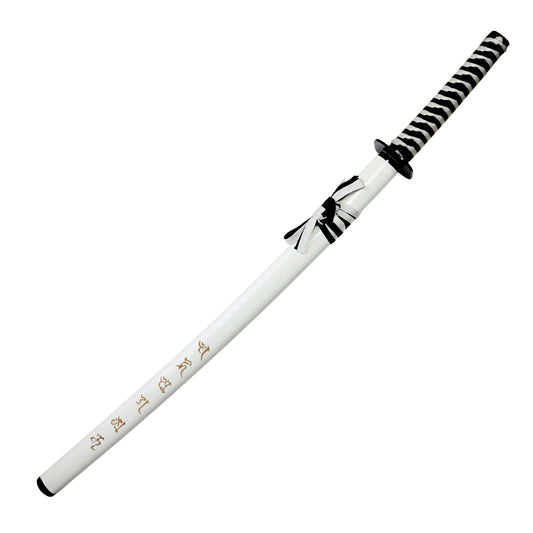 40.5" White Collectible Carbon Steel Blade Ninja Samurai Sword