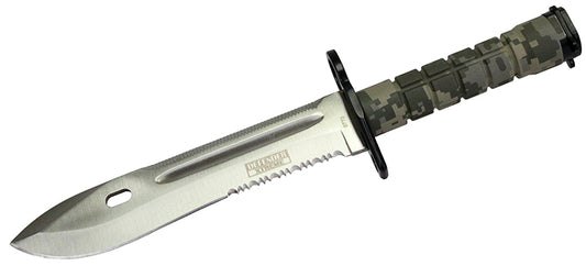 13.5" Military Survival Rambo Fixed Blade Hunting Knife Bayonet Tactical Bowie M9 - Camo