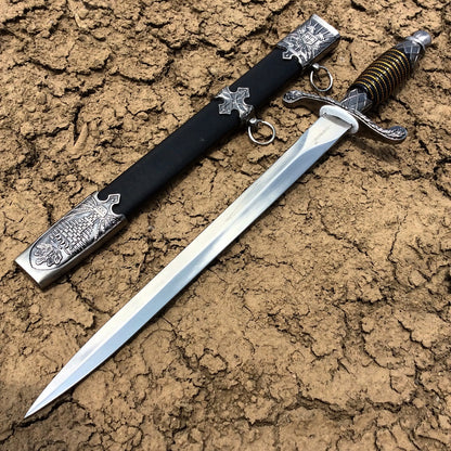 14.5" Roman Collectible Stainless Steel Dagger Sheath Collectors Fantasy Sword