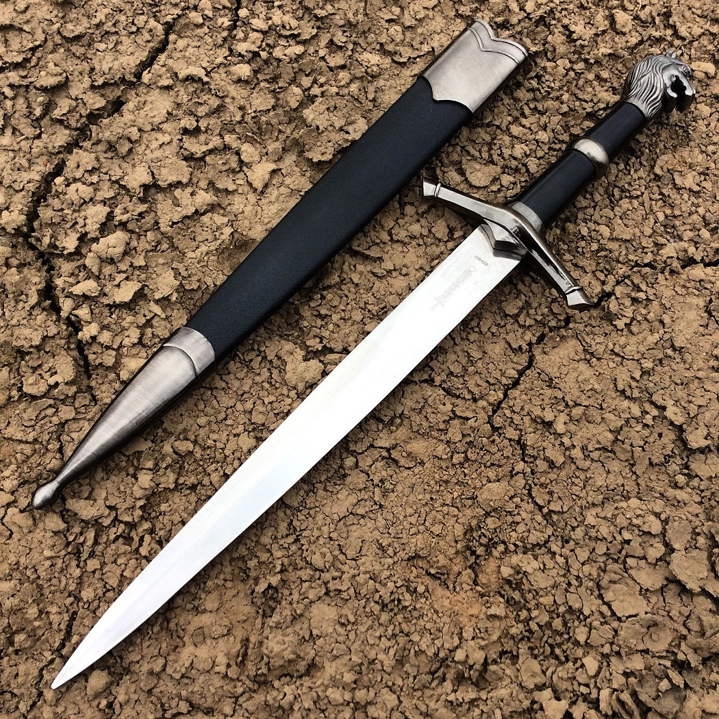 15.5" LionHeart Stainless Steel Dagger Sheath Collectors Knife Fantasy Sword