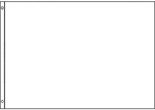 Perrini Poly Nylon 3'x5' White Flag