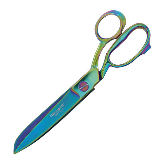 10" Multi-Color Fabric Shears  Tailor Sewing Scissors for Dressmaking