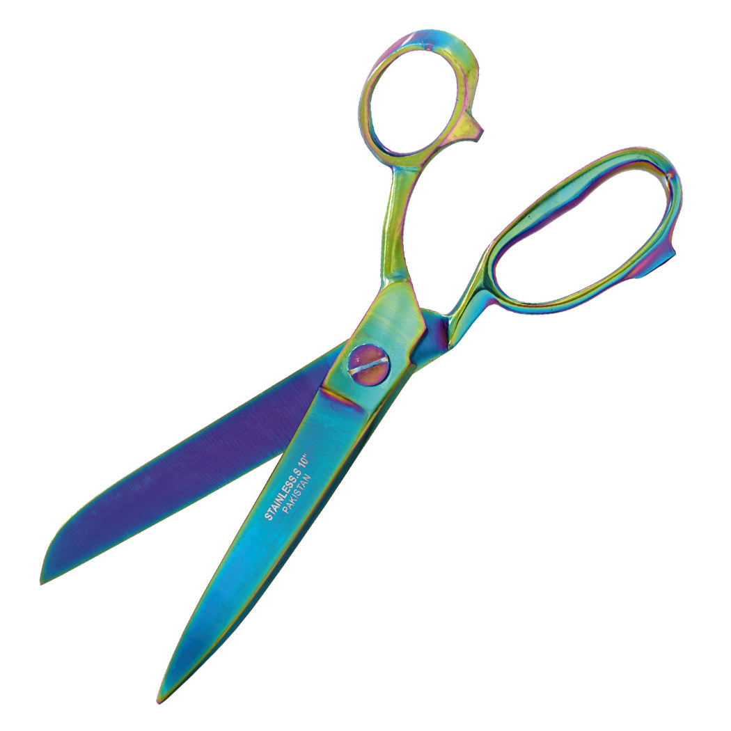 10" Multi-Color Fabric Shears  Tailor Sewing Scissors for Dressmaking