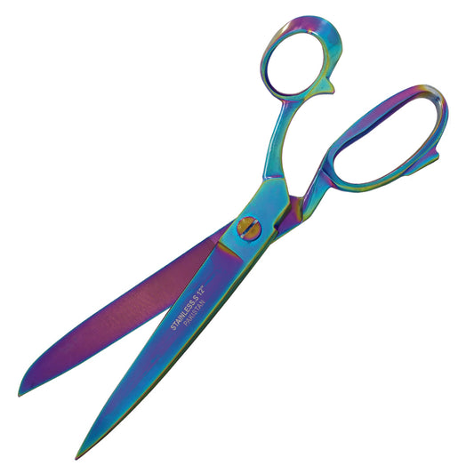 10" Multi-Color Fabric Shears  Tailor Sewing Scissors for Dressmaking