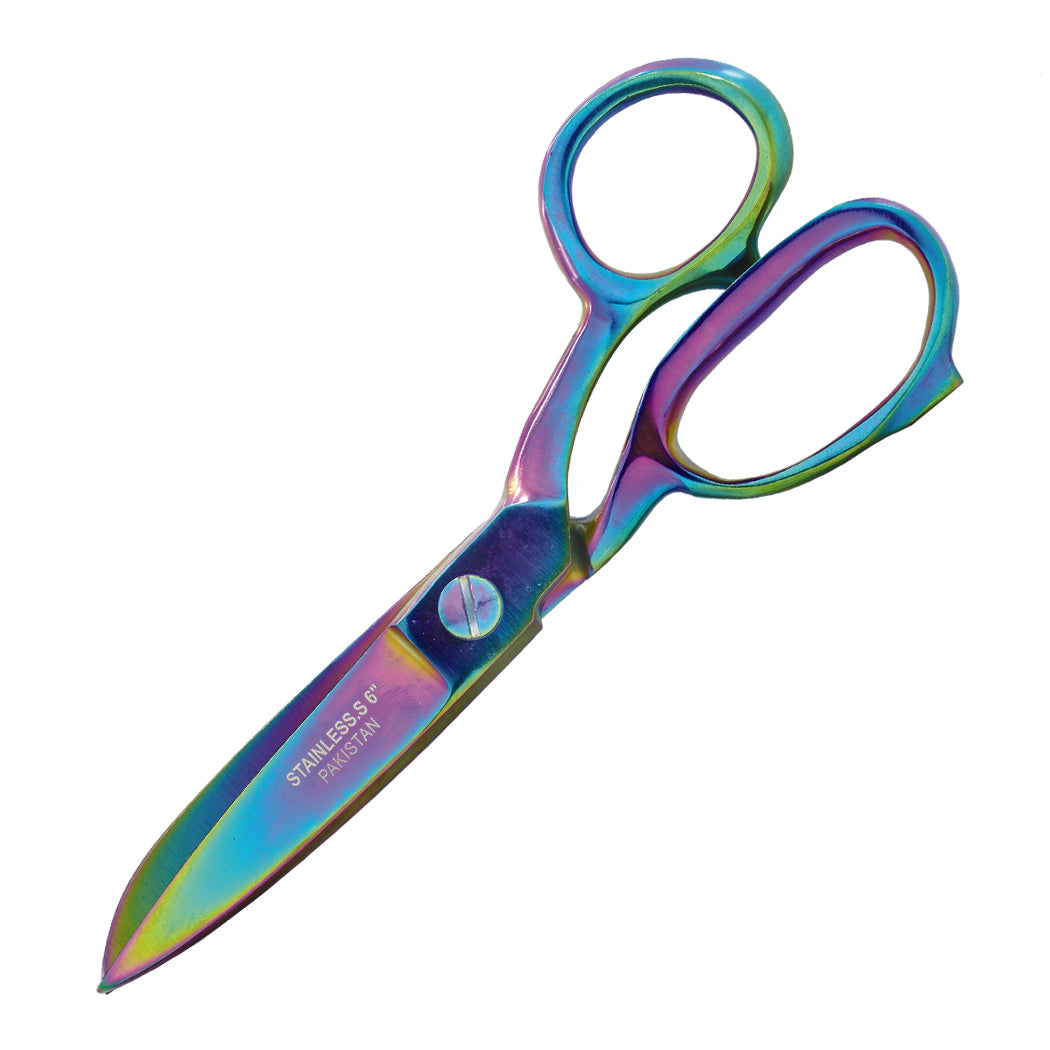 6" Multi-Color Fabric Shears  Tailor Sewing Scissors for Dressmaking