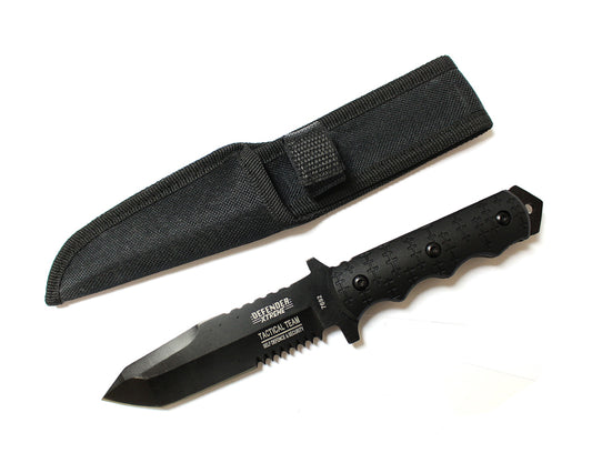9" Full Tang Tactical Hunting Survival Knife w/ Sheath Military Bowie Combat New