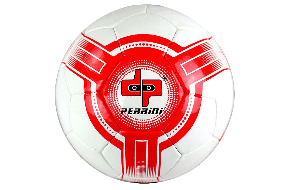 Perrini Futsal Ball White Red Low Bounce Football Official Size 4