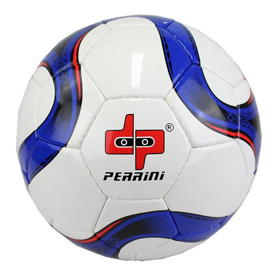 Perrini Match Soccer Ball Training Football Black & Blue Official Size 5