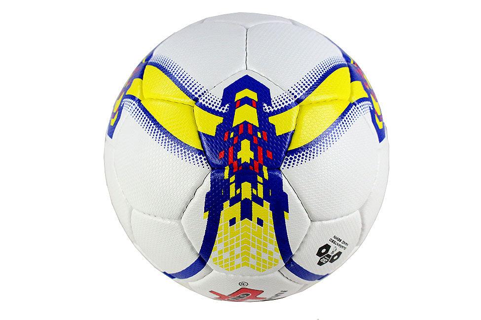 Perrini Match Soccer Ball Tacno Material Training Football Yellow Blue Size 5
