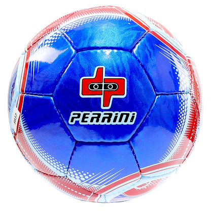 Perrini Match Ball Soccer Blue With Red White Trim Football Training Size 5