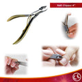 4" Gold Nail Cuticle Clipper  Stainless Steel Manicure Toe Cutter