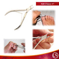 Stainless Steel Cuticle Clipper  4" Medium Jaw Nail Nipper with Spring