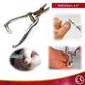 5.5" Stainless Steel Nail Cutter Clipper with Heavy Duty Spring Grip