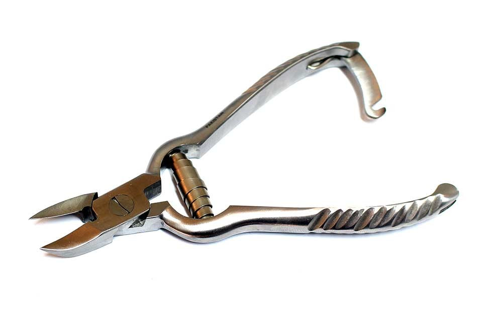 5.5" Stainless Steel Nail Cutter Clipper with Heavy Duty Spring Grip