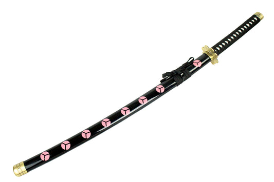41"Black Ninja Collectible Katana Samurai Sword Peace Design Japanese New