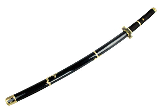 41" Black and Gold Deluxe Collectible Japanese Katana Samurai Sword New