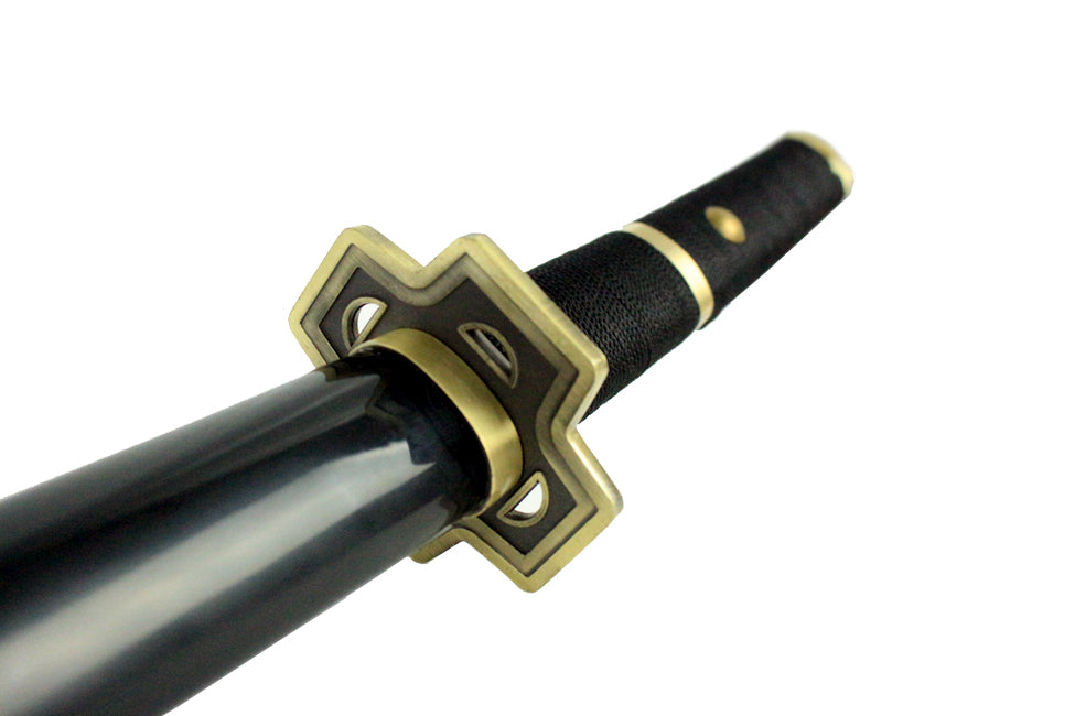 41" Black and Gold Deluxe Collectible Japanese Katana Samurai Sword New