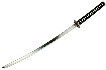 40.5" Black Collectible Katana Samurai Sword with Red Flower Design Japanese