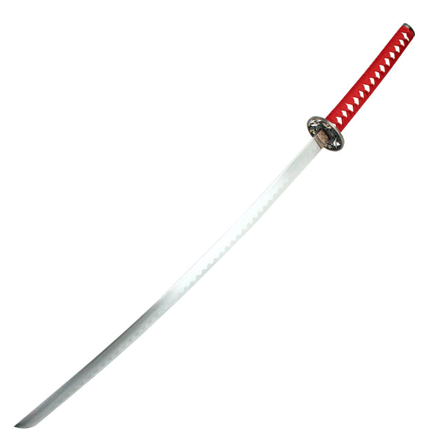 40.5" Red Collectible Katana Samurai Sword With Flower Design Japanese New