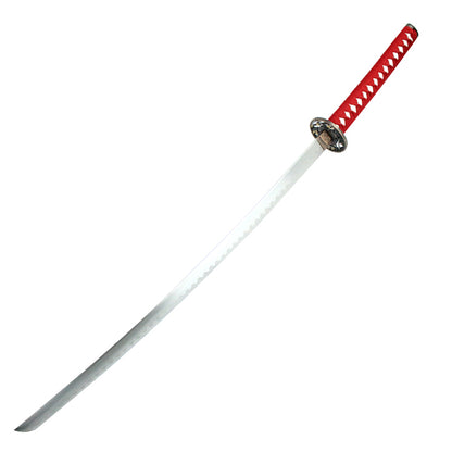 40.5" Red Collectible Katana Samurai Sword With Flower Design Japanese New