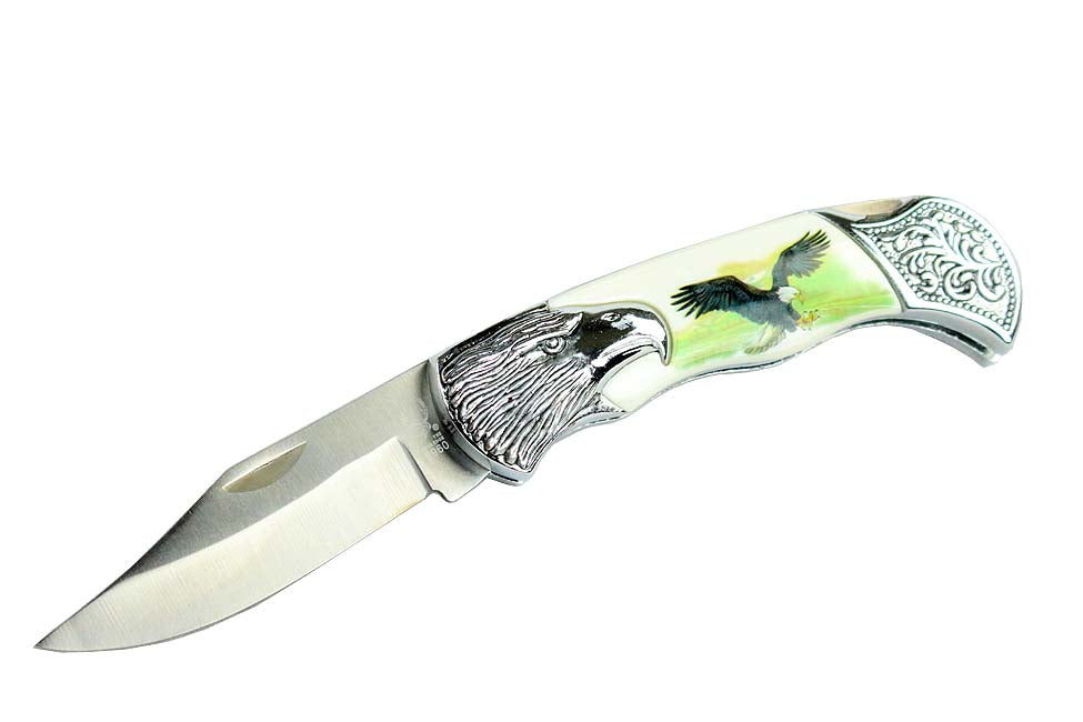 7.25" Tactical Survival Folding Knife Pocket Camping Hunting Outdoor Knives Eagle