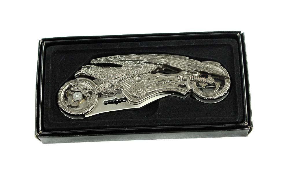 7.5" Tactical Survival Folding Blade Knife Pocket Gift Eagle Handle New