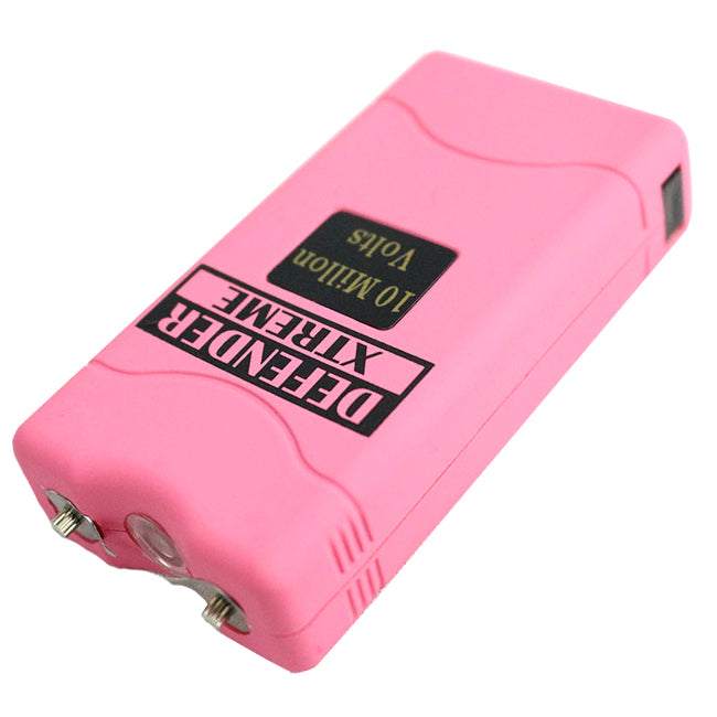 Police 5Million Volt Rechargeable Stun Gun Self-Defense LED Flashlight with Case