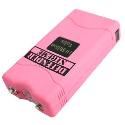 Police 5Million Volt Rechargeable Stun Gun Self-Defense LED Flashlight with Case