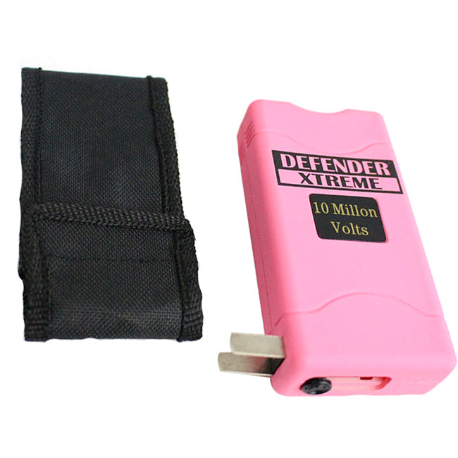 Police 5Million Volt Rechargeable Stun Gun Self-Defense LED Flashlight with Case