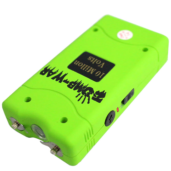 Police 5Million Volt Rechargeable Stun Gun Self-Defense LED Flashlight with Case