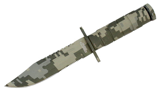 8.5" Fixed Blade Hunting Survival Knives with Fire Kit & Sheath Stainless Camo Knife