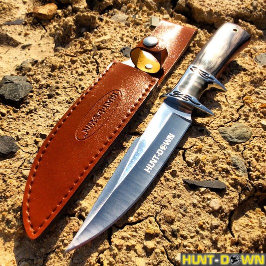 12" Fixed Blade Survival Hunting Knives Stainless Steel Knife with Sheath Fatansy Collectible
