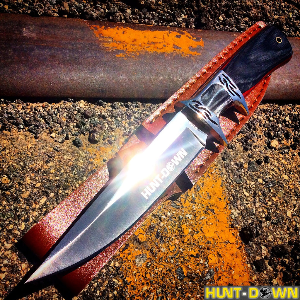 10" Hunt-Down Fixed Blade Knife with Sheath