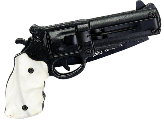 8" Tactical Spring Assisted HAND PISTOL Gun Folding Pocket Knife New