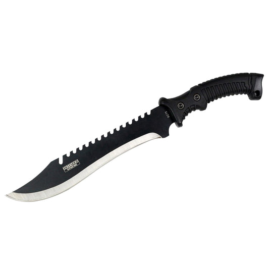 16" Fixed Blade Hunting Knife Straight Camping Outdoor Knives Tactical Black /Sheath