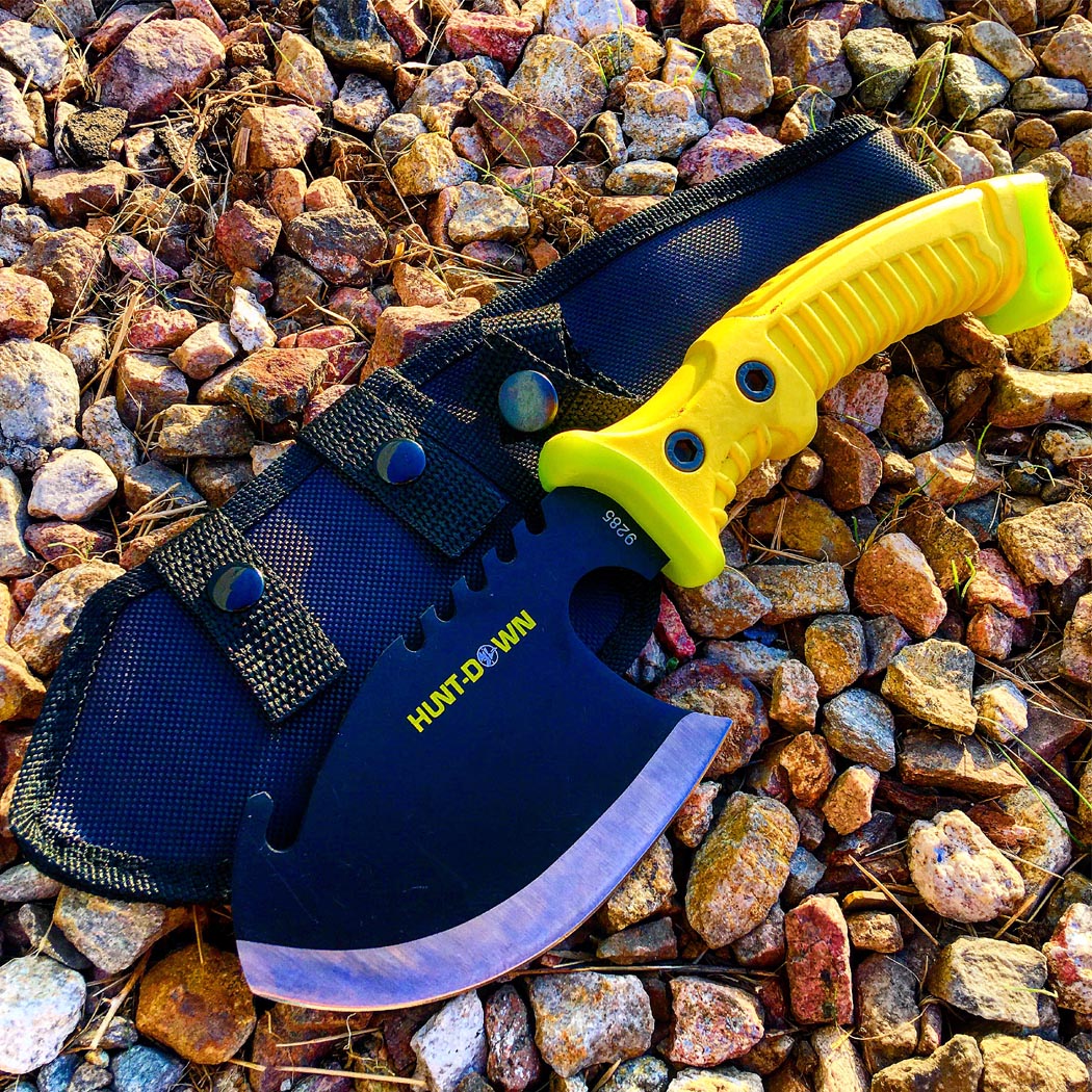 10.5" Hunt-Down Axe with Yellow Rubber Handle