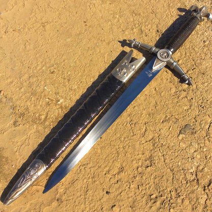 18" Steel Assassin Collectible Style Dagger W/ Scabbard Collectors Fantasy Sword