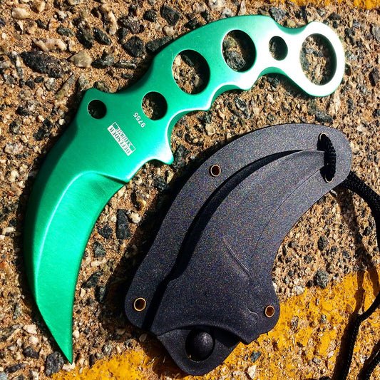 TACTICAL COMBAT KARAMBIT NECK KNIFE Survival Hunting BOWIE Fixed Blade New
