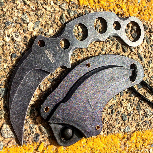 TACTICAL COMBAT KARAMBIT NECK KNIFE Survival Hunting BOWIE Fixed Blade New