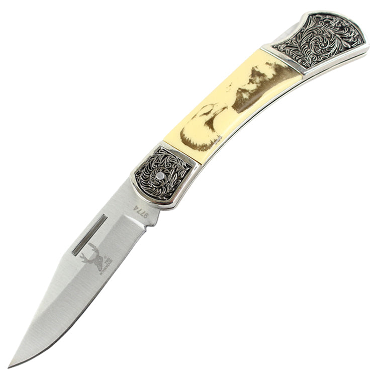7.5" Folding Knives Tactical Combat Pocket Open Survival Hunting Knife Eagle