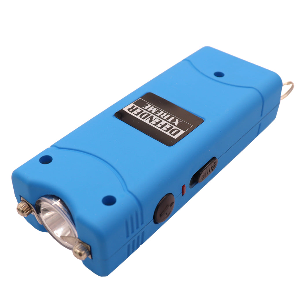 Defender-Xtreme 3 Million Volt Blue Flashlight Stun Gun – Last Punch INC