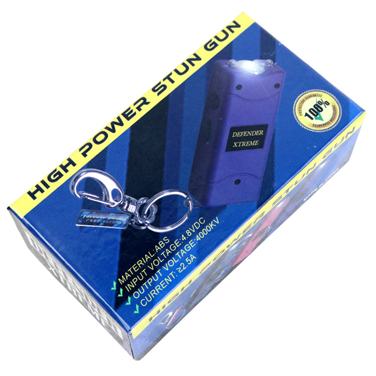 Police Stun Gun 3 million Volt Rechargeable LED Flashlight & Holster Protection
