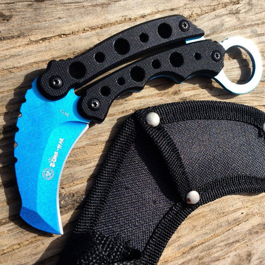 6" TACTICAL FULL TANG COMBAT KARAMBIT KNIFE Survival Hunting Fixed Blade New