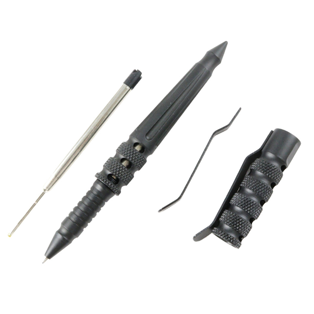 Hunt-Down New Powerful 6" Black Survival Tactical Pen For Self Defence