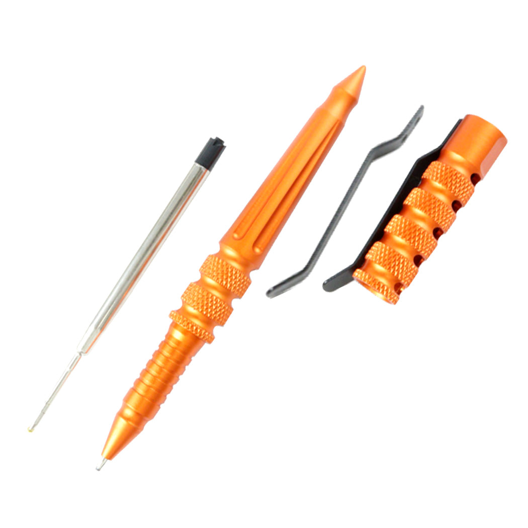Hunt-Down New Powerful 6" Orange EMS Survival Tactical Pen For Self Defence