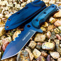 Hunt-Down 10" Full Tang Hunting Knife with Black Sheath - Stainless Steel Blade