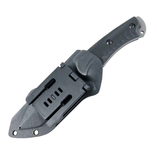 Hunt-Down 10" Full Tang Hunting Knife with Black Sheath - Stainless Steel Blade