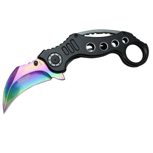 Tactical Spring Assisted Open Karambit Pocket Knife Folding Claw Combat EDC